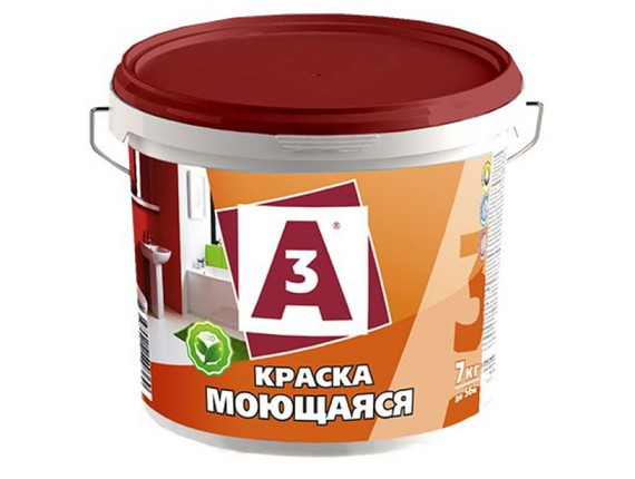 Краска ВД моющаяся А3 7кг ведро