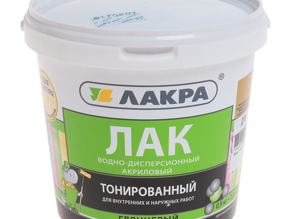 Лак в/д тонированный ЛАКРА Сосна 0,9кг