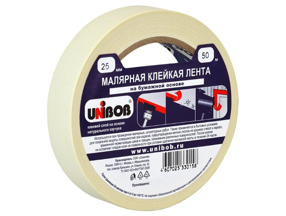 Скотч UNIBOB малярный 48 х 40 м