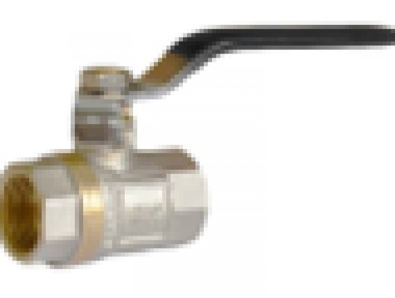 Кран RVC шаровой (20) 3/4" гг  ручка ЧЕРНАЯ (10934)