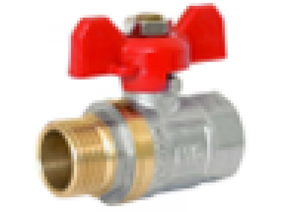 Кран RVC шаровой (20) 3/4" гш бабочка (00233)