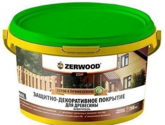 Защитно-декоративное покрытие ZERWOOD ZDP аквалазурь ДУБ 2,5 ведро