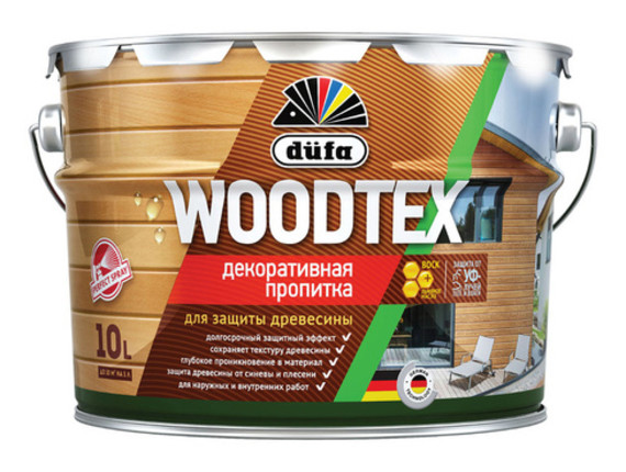 Пропитка WOODTEX декоративная ОРЕГОН 10,0л
