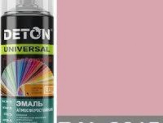 Эмаль алкидная DETON UNIVERSAL RAL 3015 розовая атмосферостойкая аэрозоль 520мл