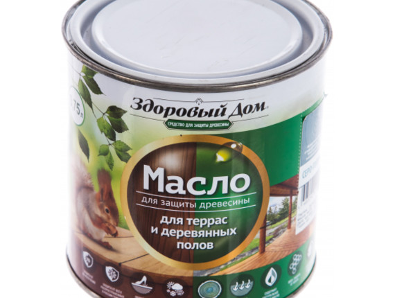 Масло для террас и дерев.полов 1,8л Здоровый Дом Венге