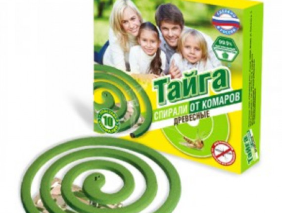 Спираль от комаров Тайга б/запах.зелен.упак.10шт